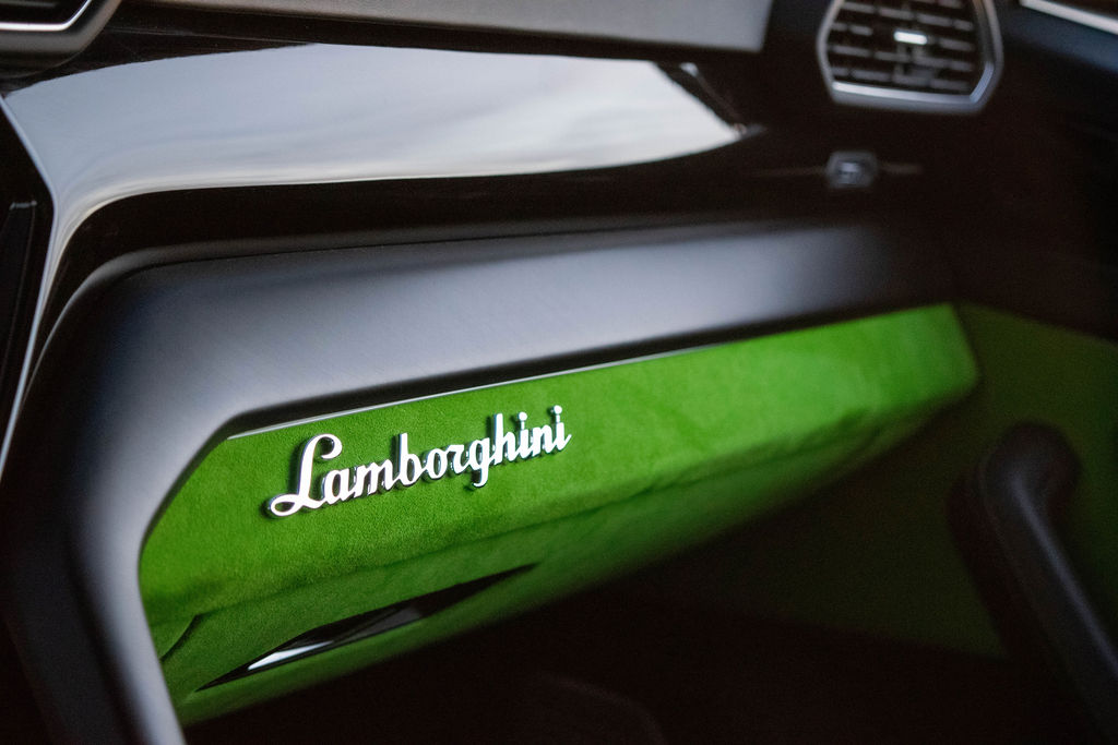 Satin Black Lamborghini Urus Mansory luxury SUV, Green interior and 5 seats