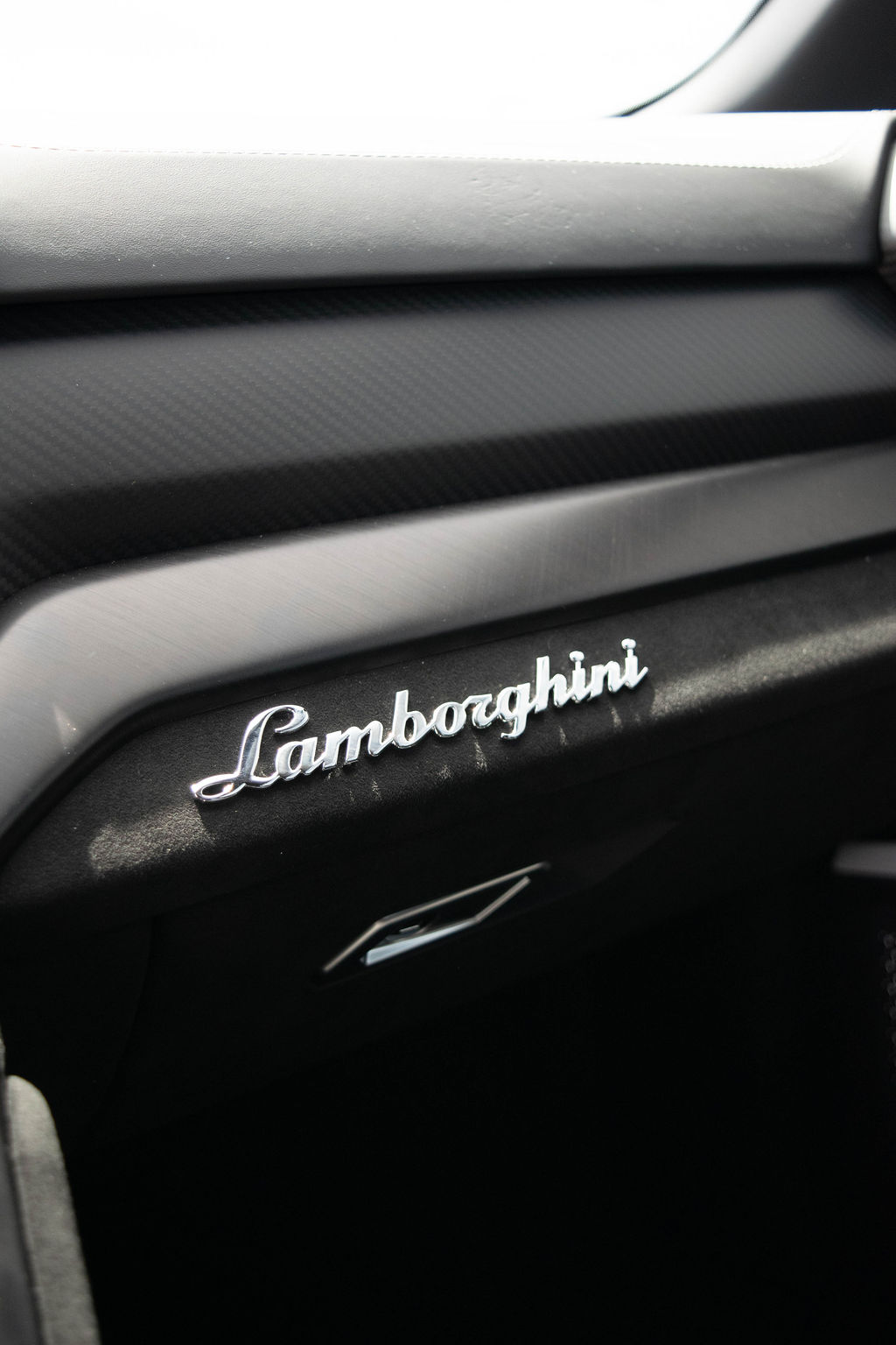 White Lamborghini Urus Performante with Black and White interior