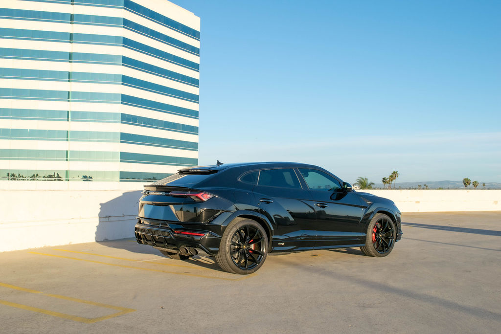 Black Lamborghini Urus S 4 door luxury SUV