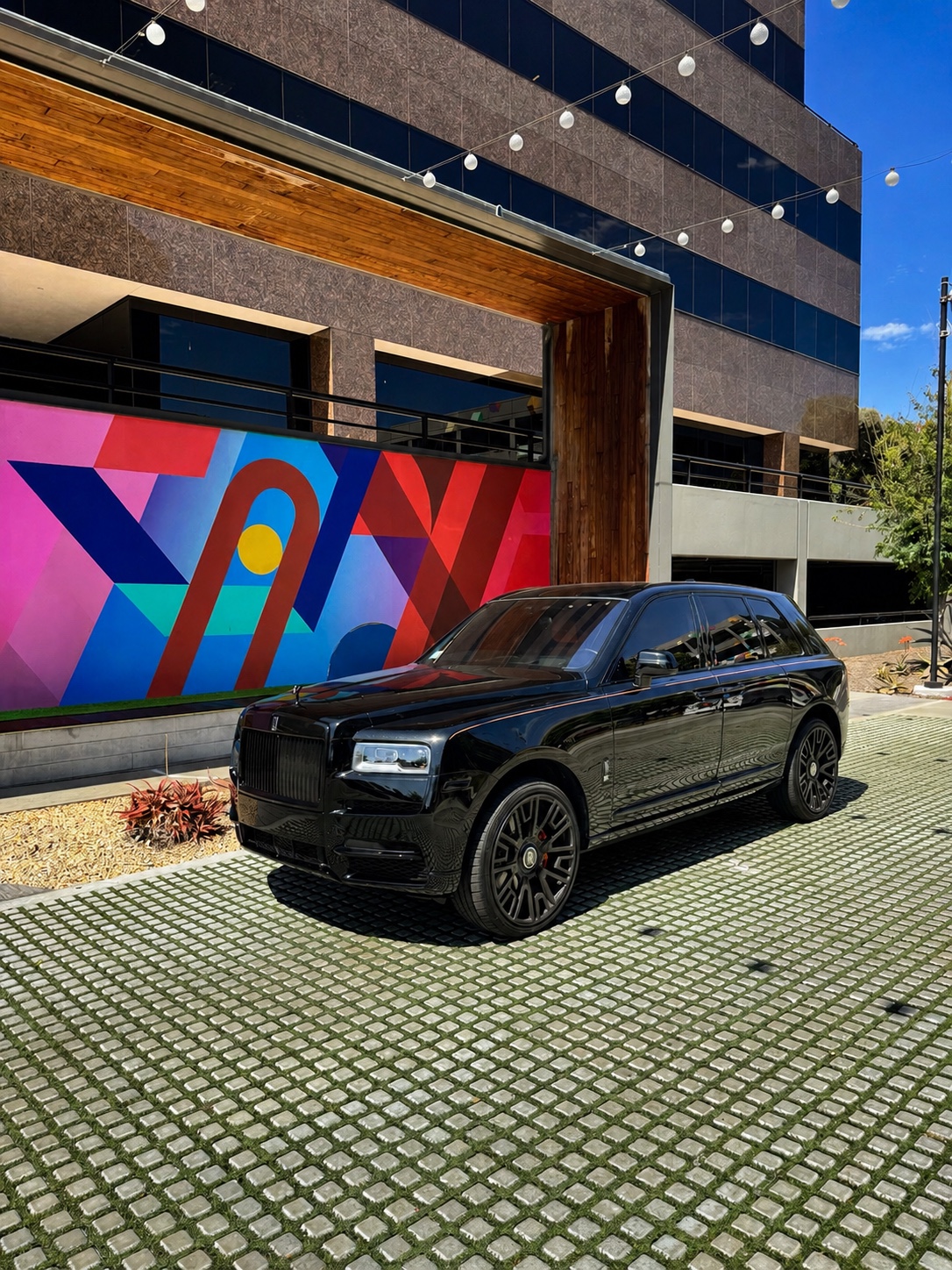 Black Rolls Royce Cullinan Black Badge, AWD rental in Orange County