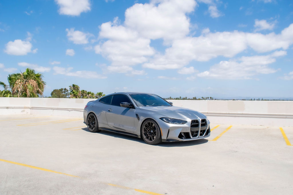 Grey BMW M4 Competition for rent in Orange County