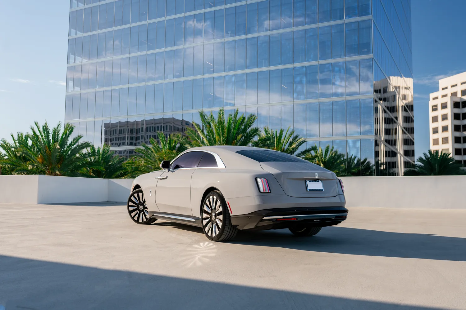 Grey Rolls Royce Spectre, rent in Southern California