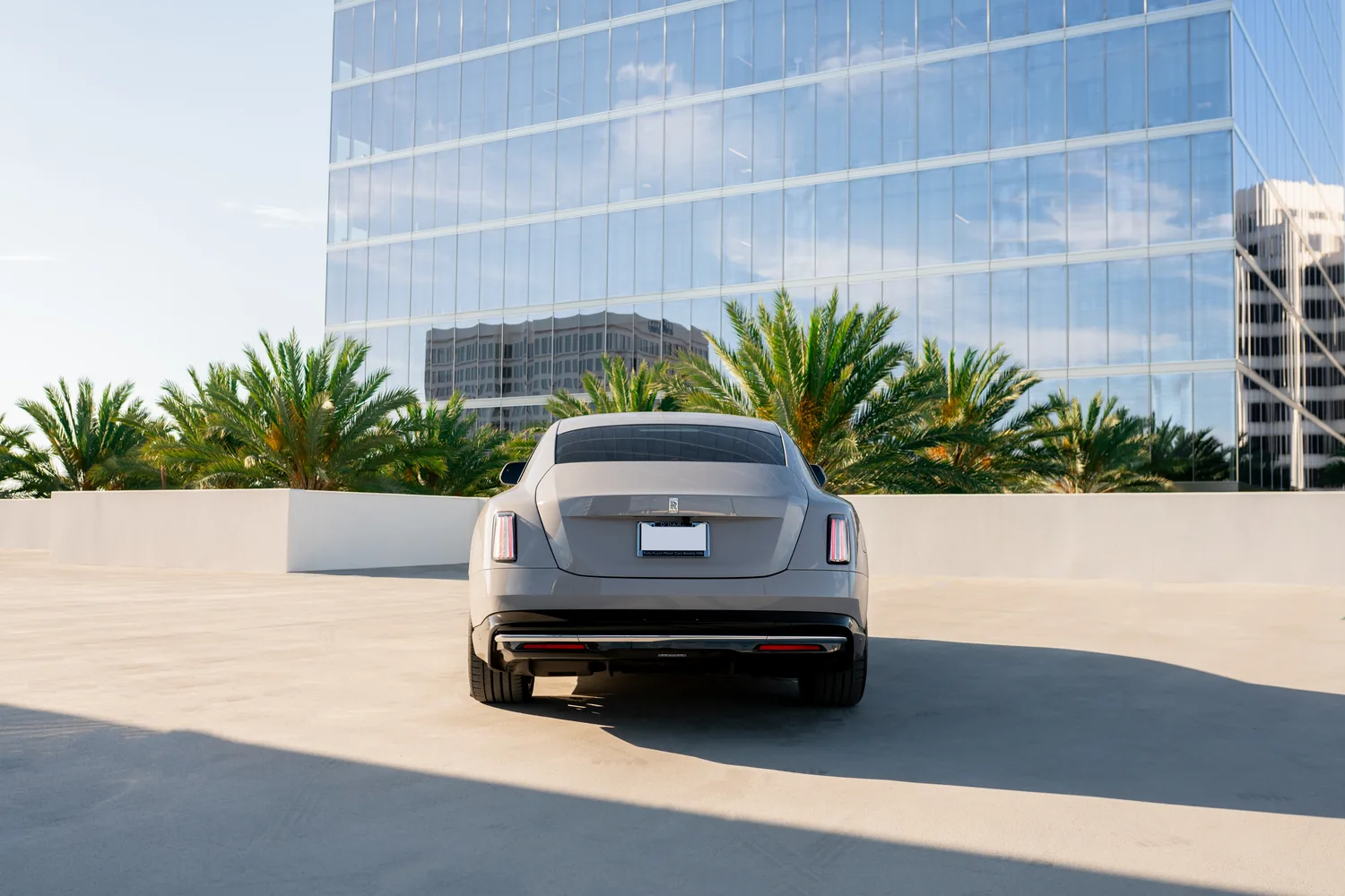 Grey Rolls Royce Spectre, 2 door Sports Car in Southern California