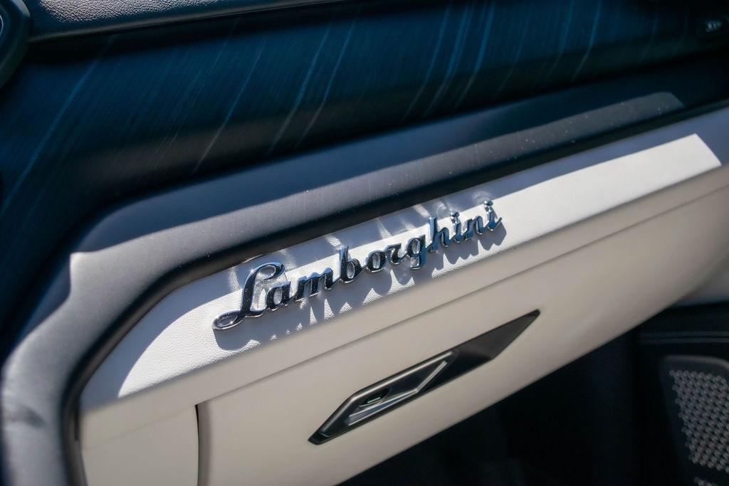 Blue Lamborghini Urus S luxury SUV for hire in Orange County
