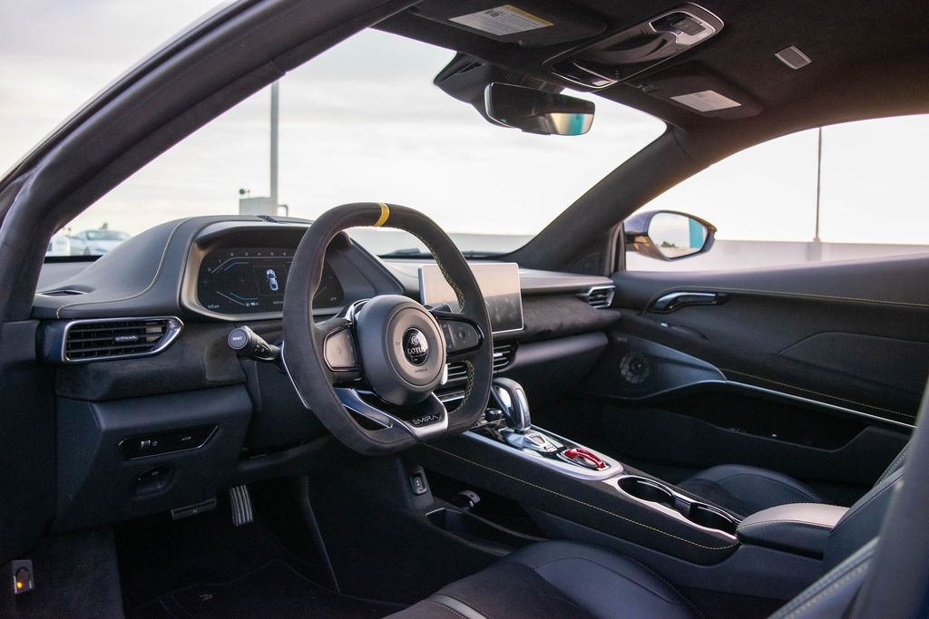 Multi-Color Lotus Emira V4 RWD sports car with Black interior