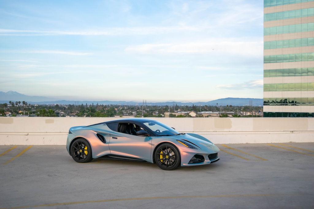 Multi-Color Lotus Emira V4 2 seat 2 door sports car