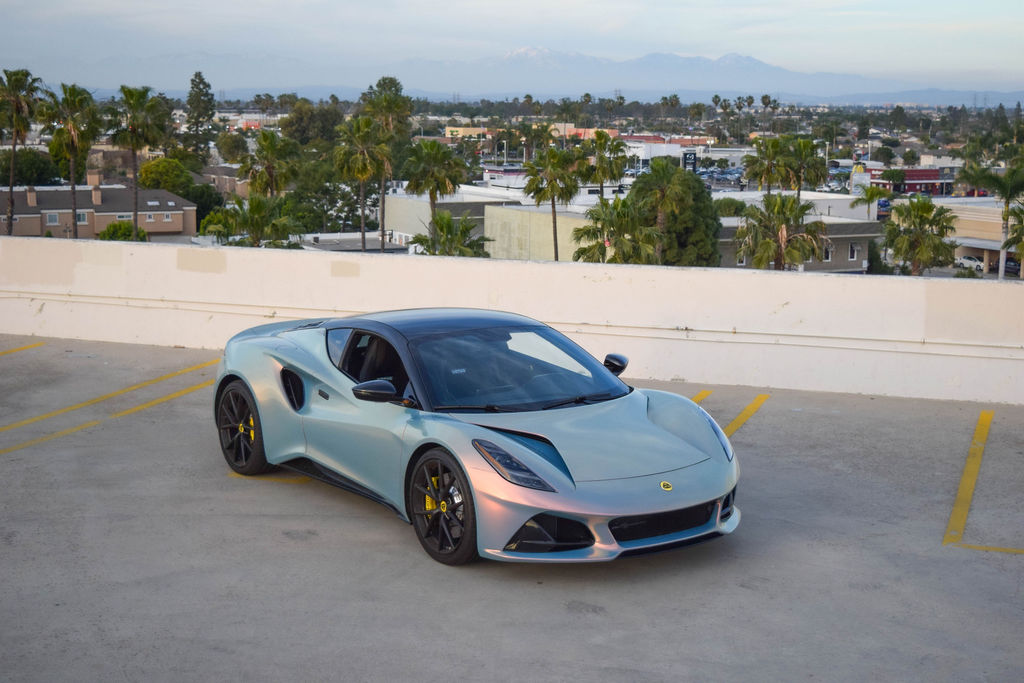 Multi-Color Lotus Emira V4 Black interior, sports car rental in Orange County