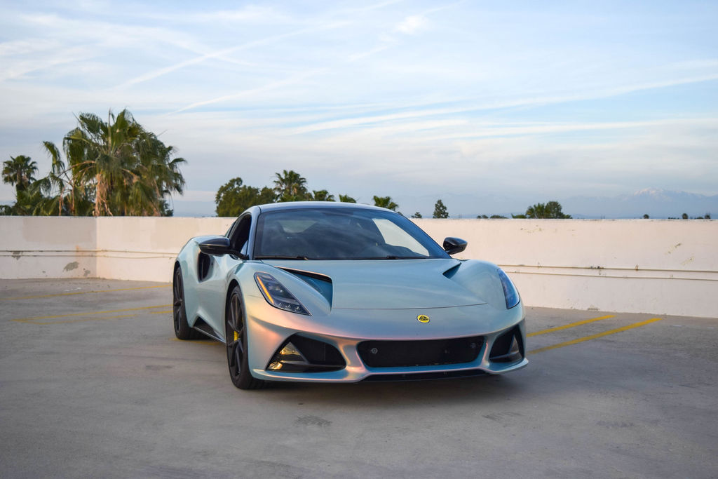Multi-Color Lotus Emira V4 sports car for hire in Orange County