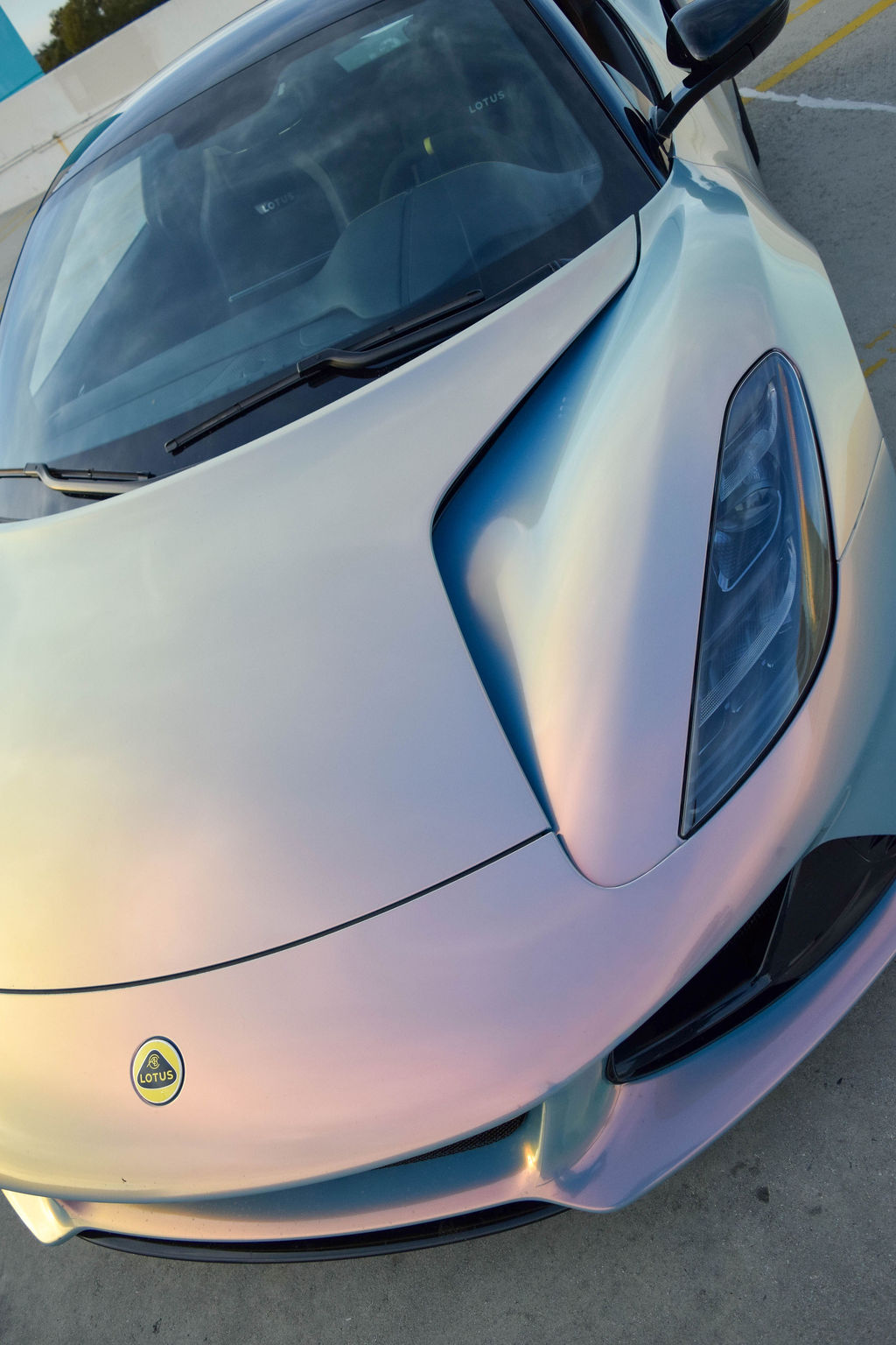 Multi-Color Lotus Emira V4 sports car, Black interior and 2 seats