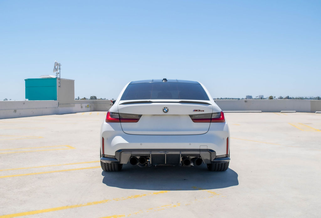White BMW M3 CS AWD sports car available in Orange County