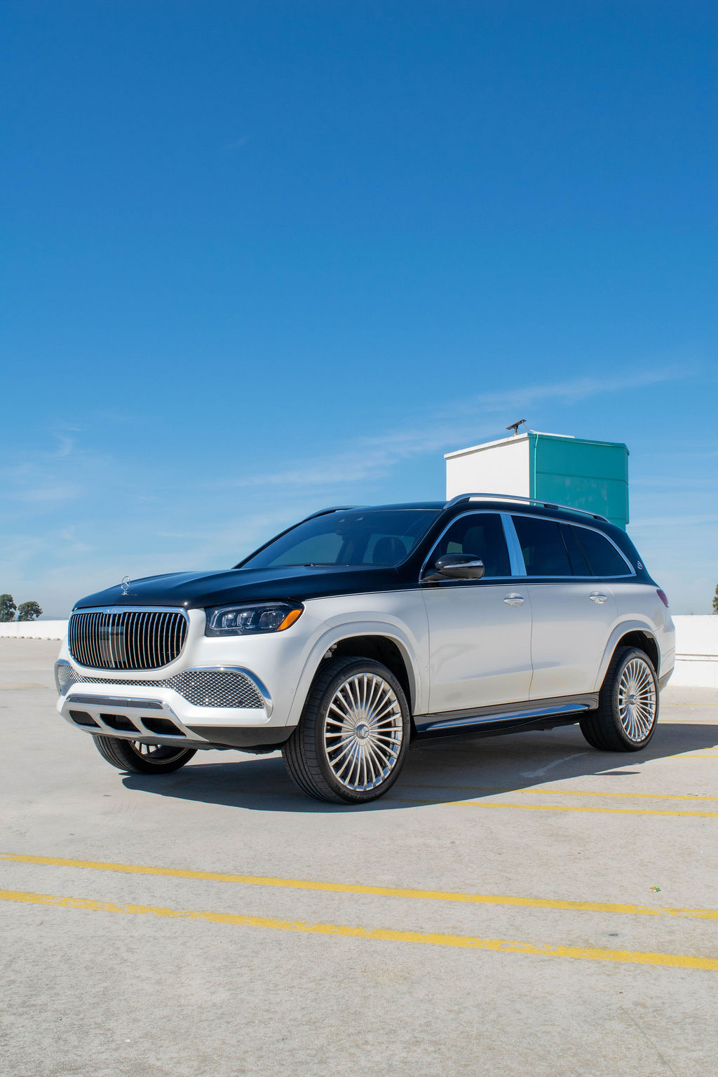 2-Tone Maybach GLS 600 4 door luxury SUV