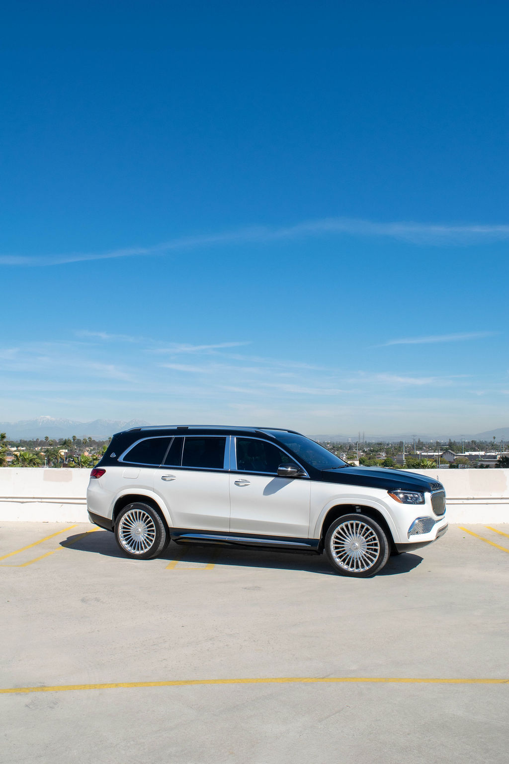 2-Tone Maybach GLS 600 AWD luxury SUV available in Orange County