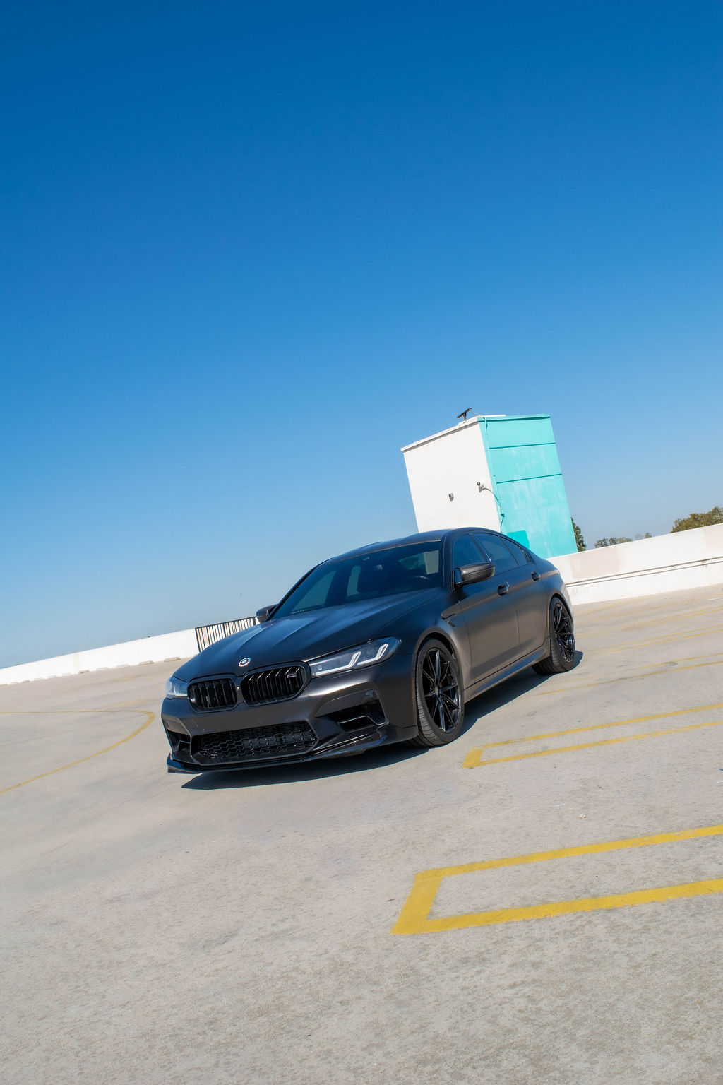 Black BMW M5 Competition sports car for rent, 5 seats, Orange County
