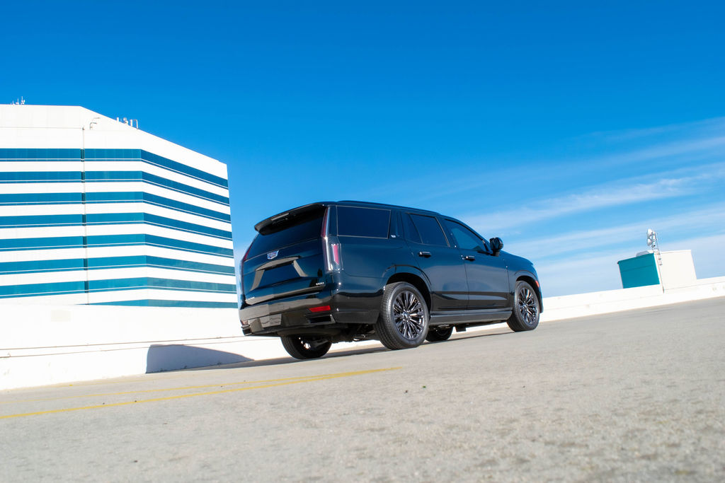 Cadillac Escalade ESV Sport in Black with Black interior, Orange County rental