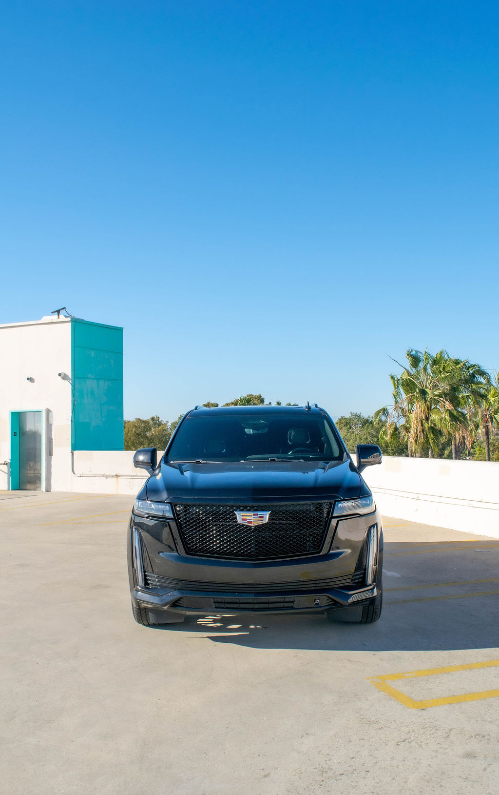 Black Cadillac Escalade ESV Sport luxury SUV, Black cabin, delivered in Orange County