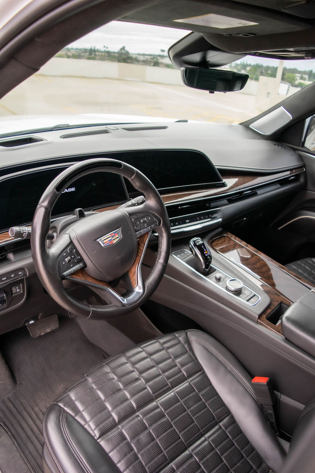 Cadillac Escalade ESV Sport Platinum finished in White, Black interior, rent in Orange County