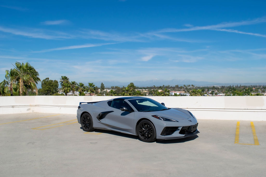 Grey Chevrolet Corvette C8 Stingray for rent in Orange County