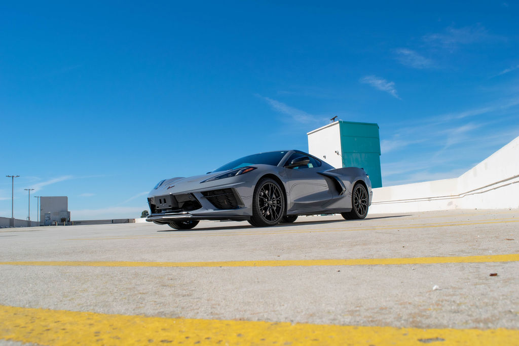 Grey Chevrolet Corvette C8 Stingray, 2 seats and 2 doors, rental in Orange County