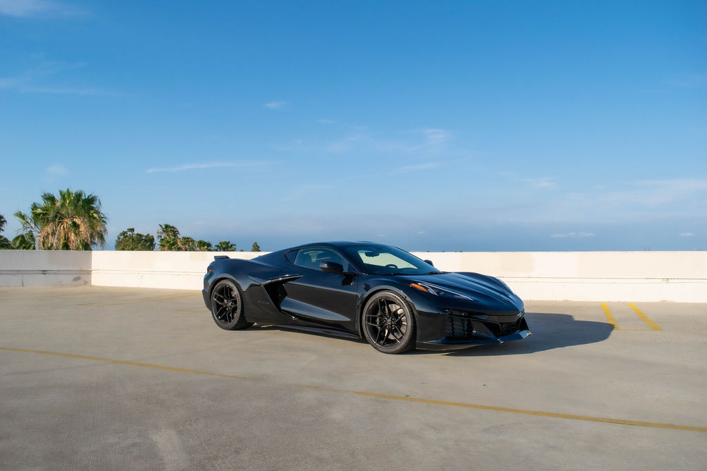 Black Chevrolet Corvette C8 Z06 for rent in Orange County