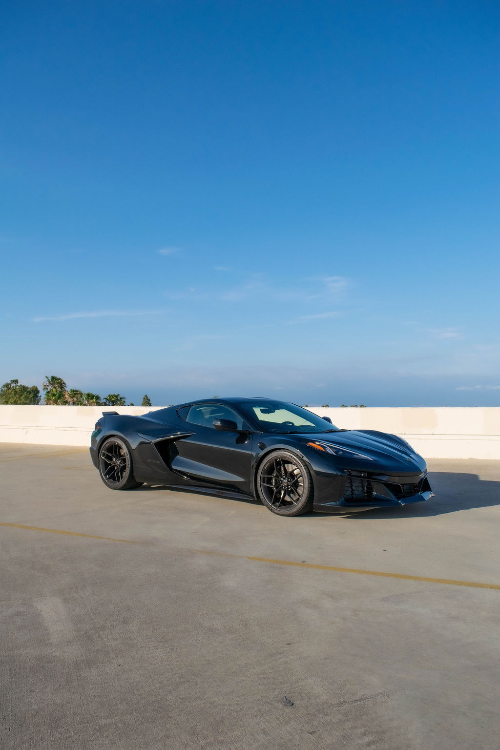 Black Chevrolet Corvette C8 Z06, a 2 door sports car for hire in Orange County