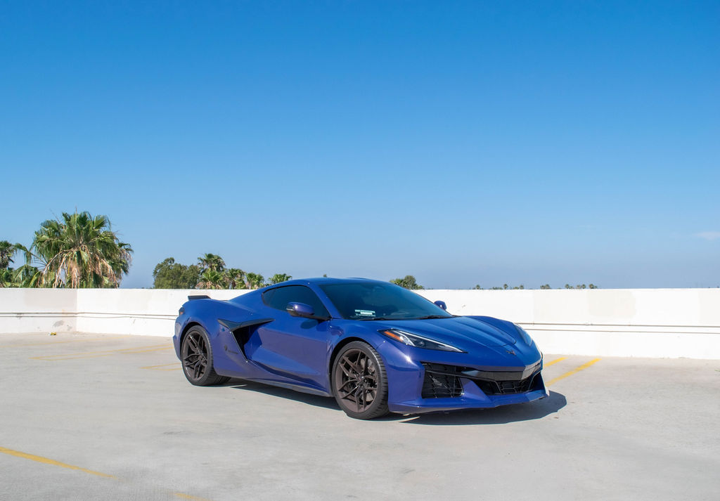 Blue Chevrolet Corvette C8 Z06 for rent in Orange County