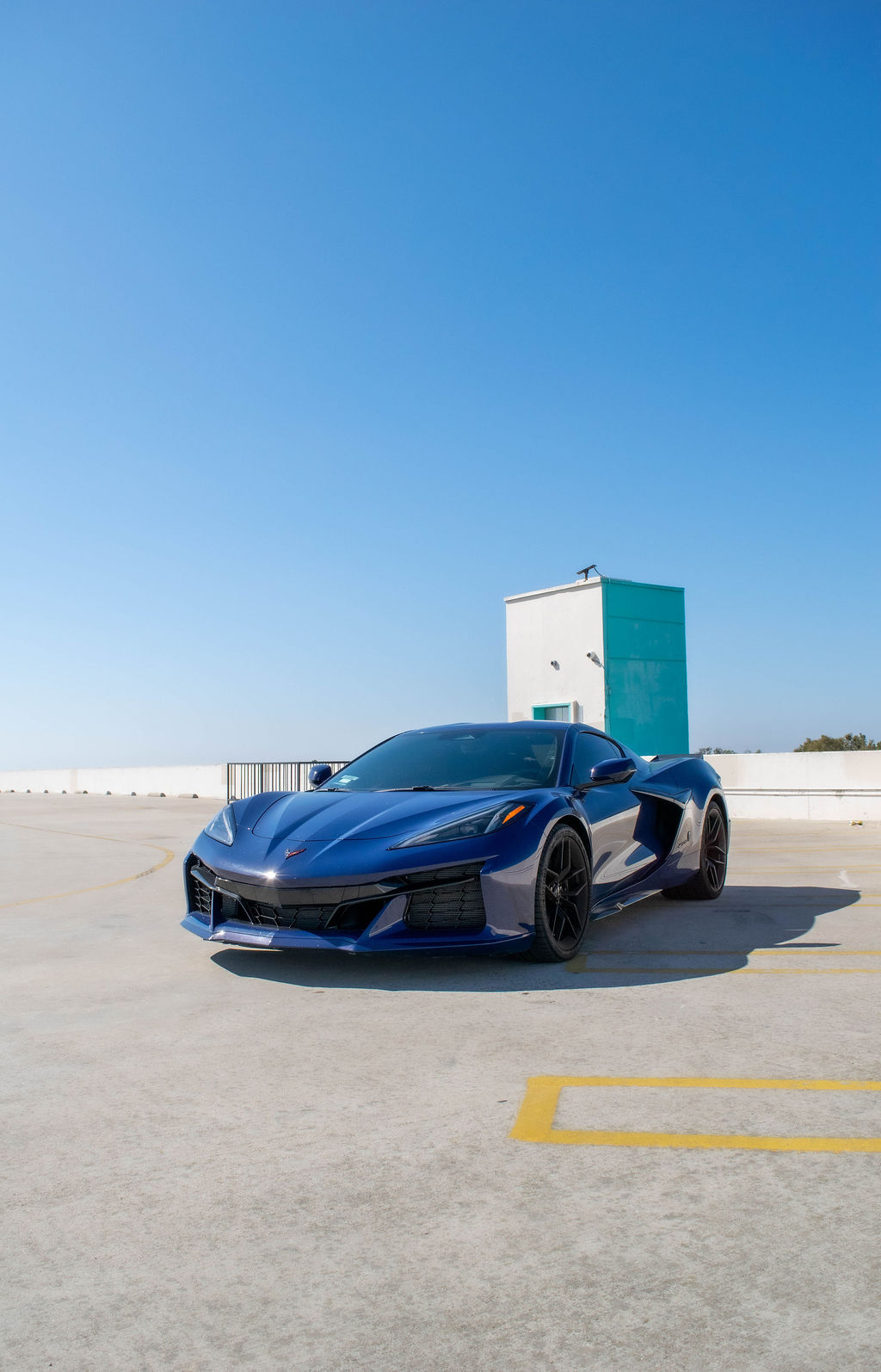 Blue Chevrolet Corvette C8 Z06, Black interior, exotic car rental in Orange County