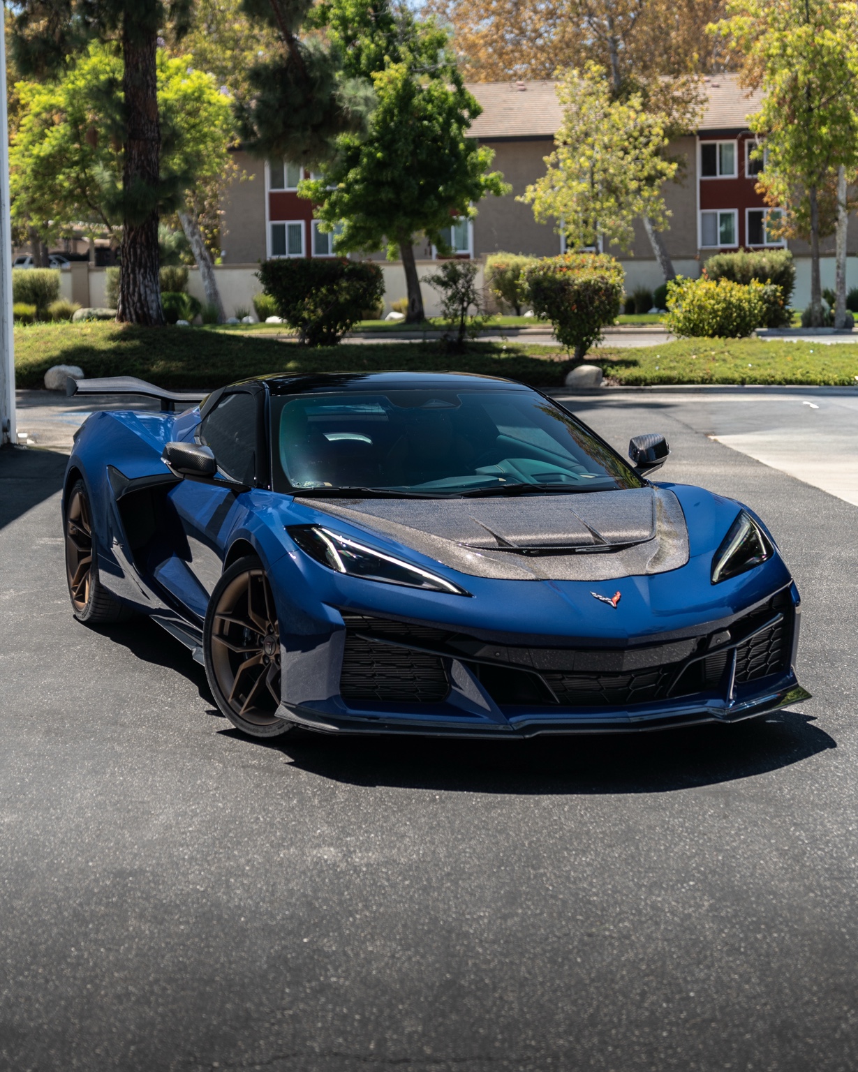 Blue Chevrolet Corvette C8 Z06 for rent in Los Angeles