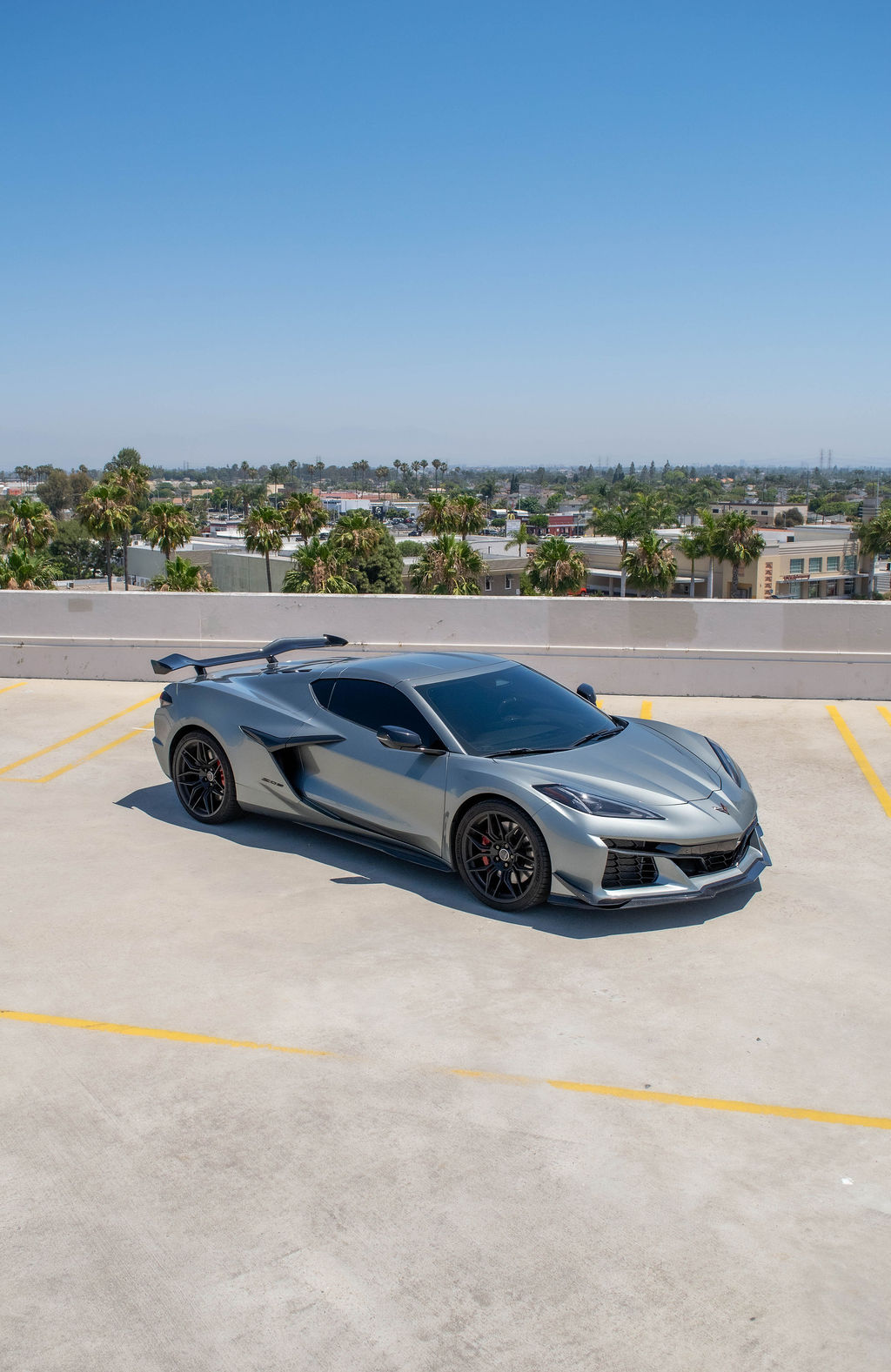 Chevrolet Corvette C8 Z06 in Silver with Black interior, Orange County rental