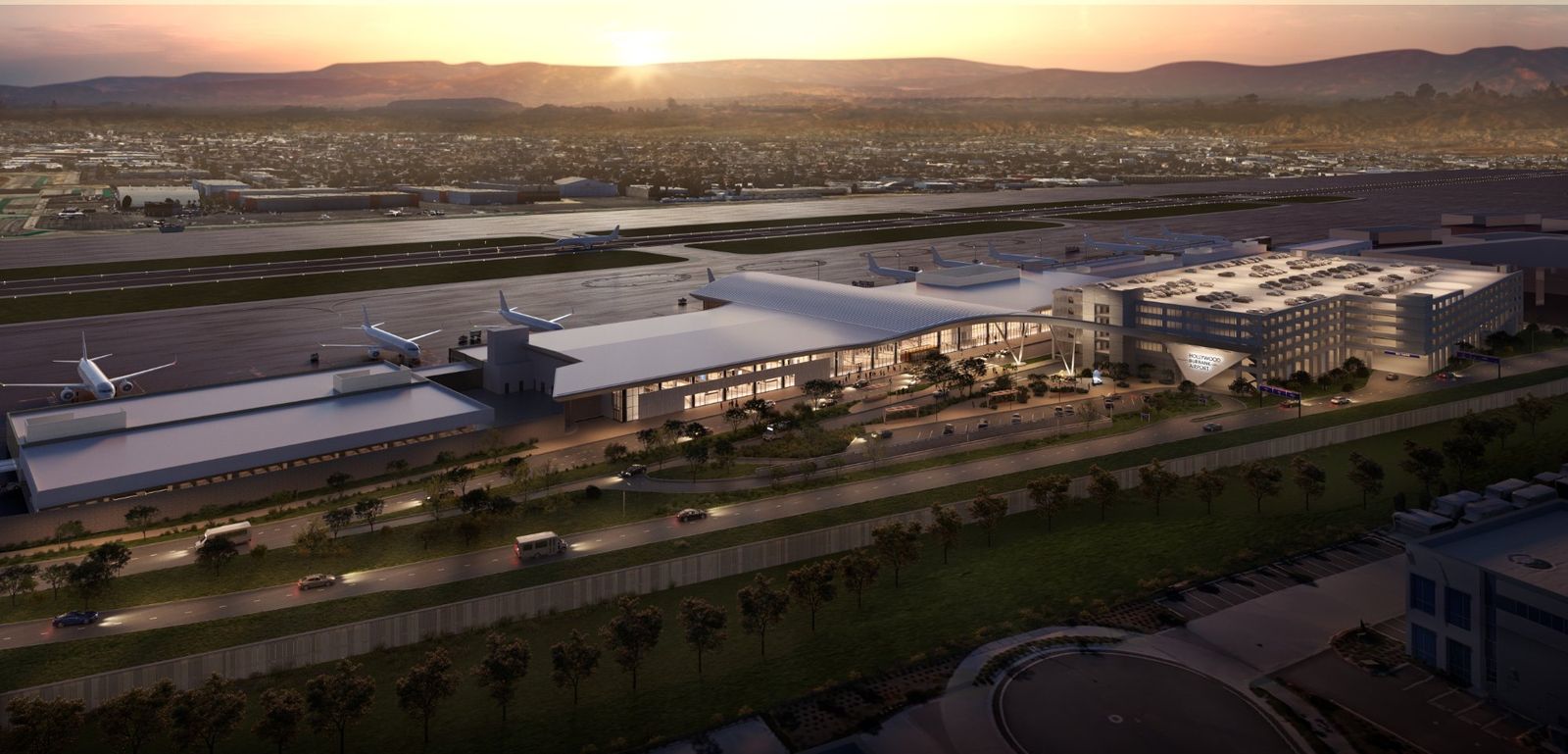 Hollywood Burbank Airport, BUR, an exotic car rental delivery point for Prometheus Exotics