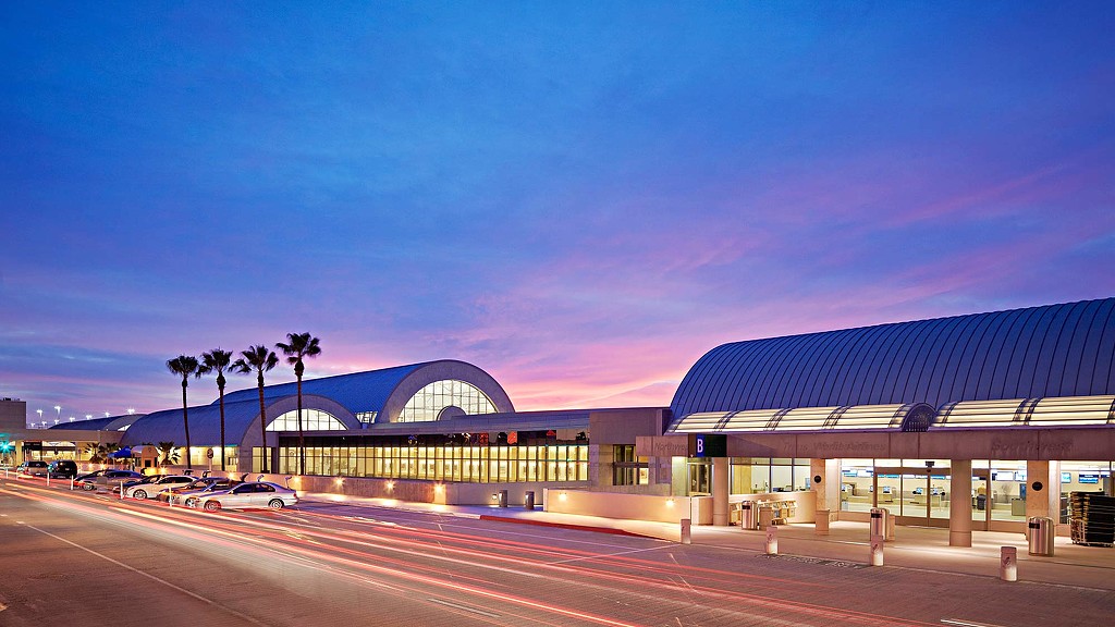 John Wayne Airport, SNA, in Orange County, where Prometheus Exotics delivers exotic car rentals