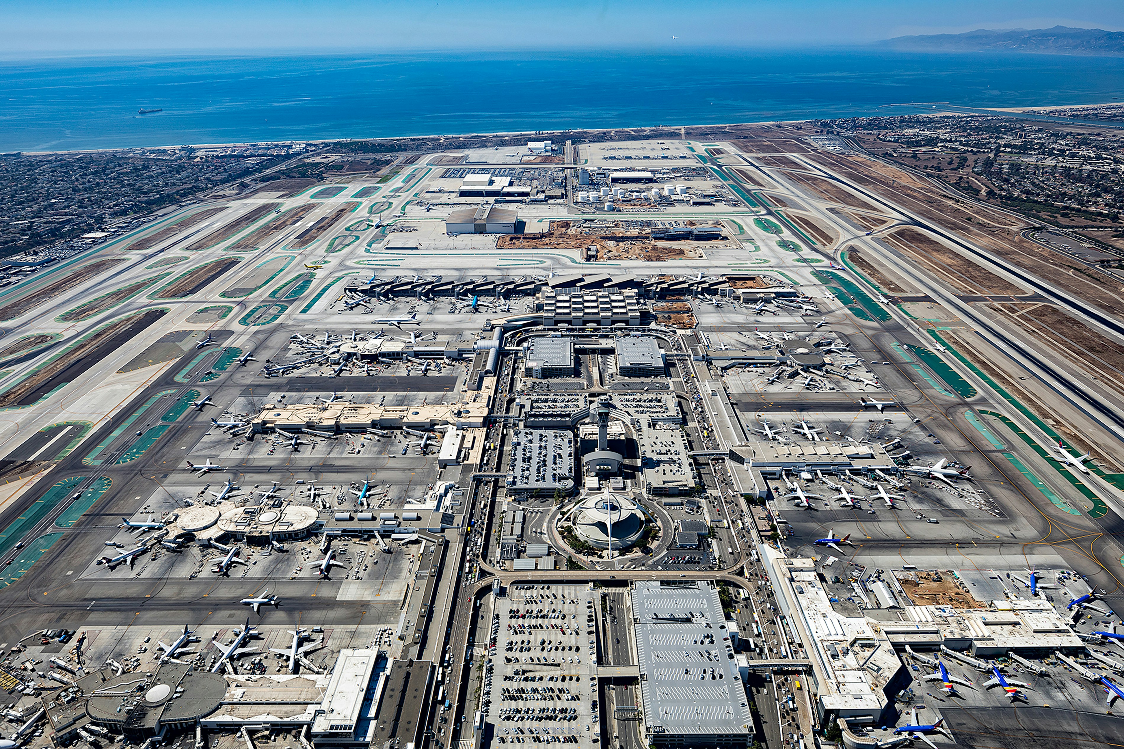 Los Angeles International Airport, LAX, where Prometheus Exotics delivers exotic car rentals