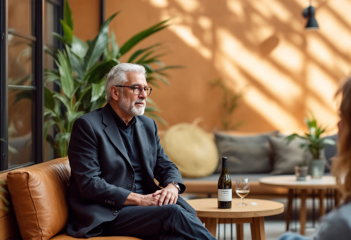 image of the director at a film festival