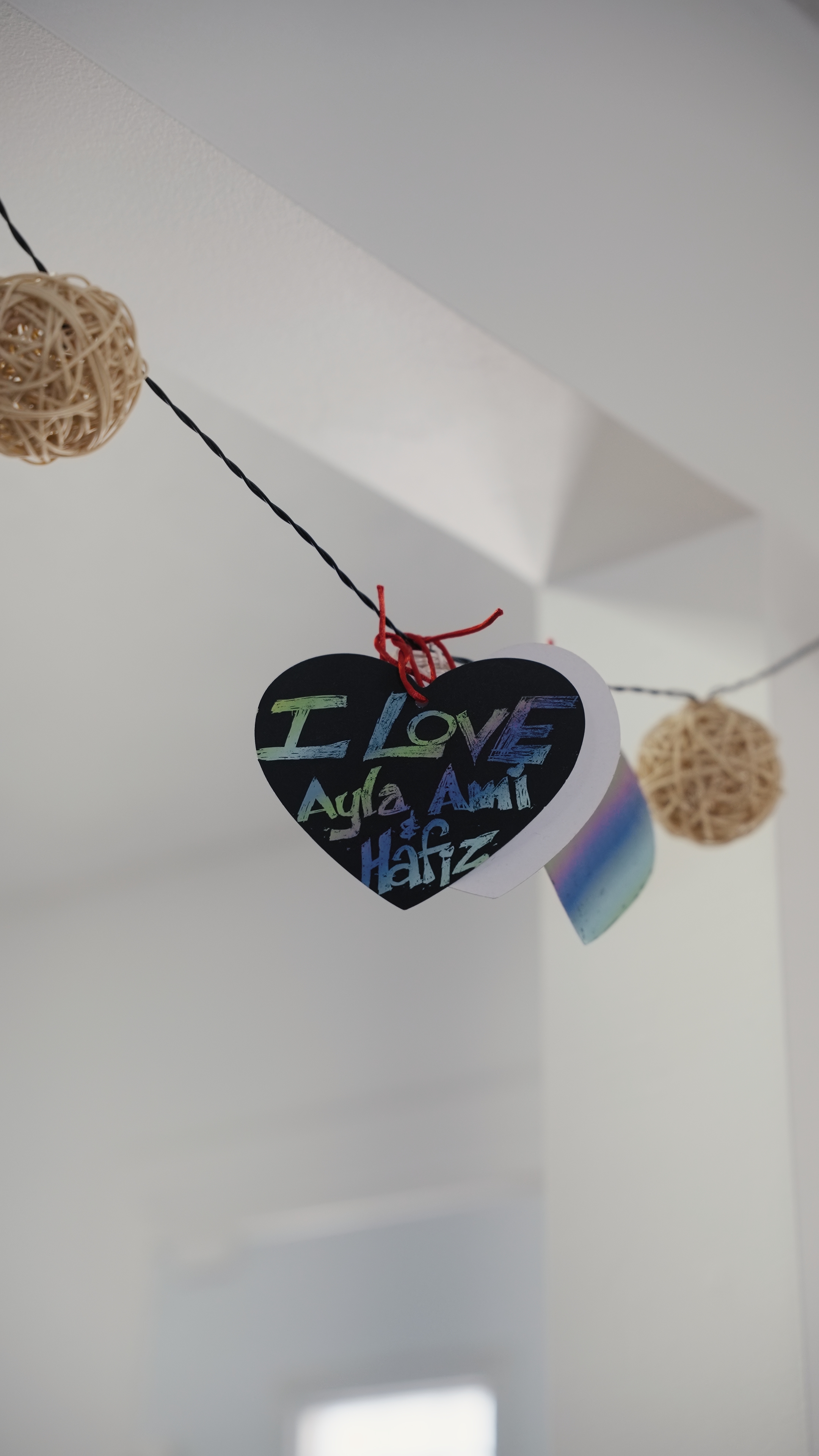 Child's handmade heart craft at Tots 2 Kids