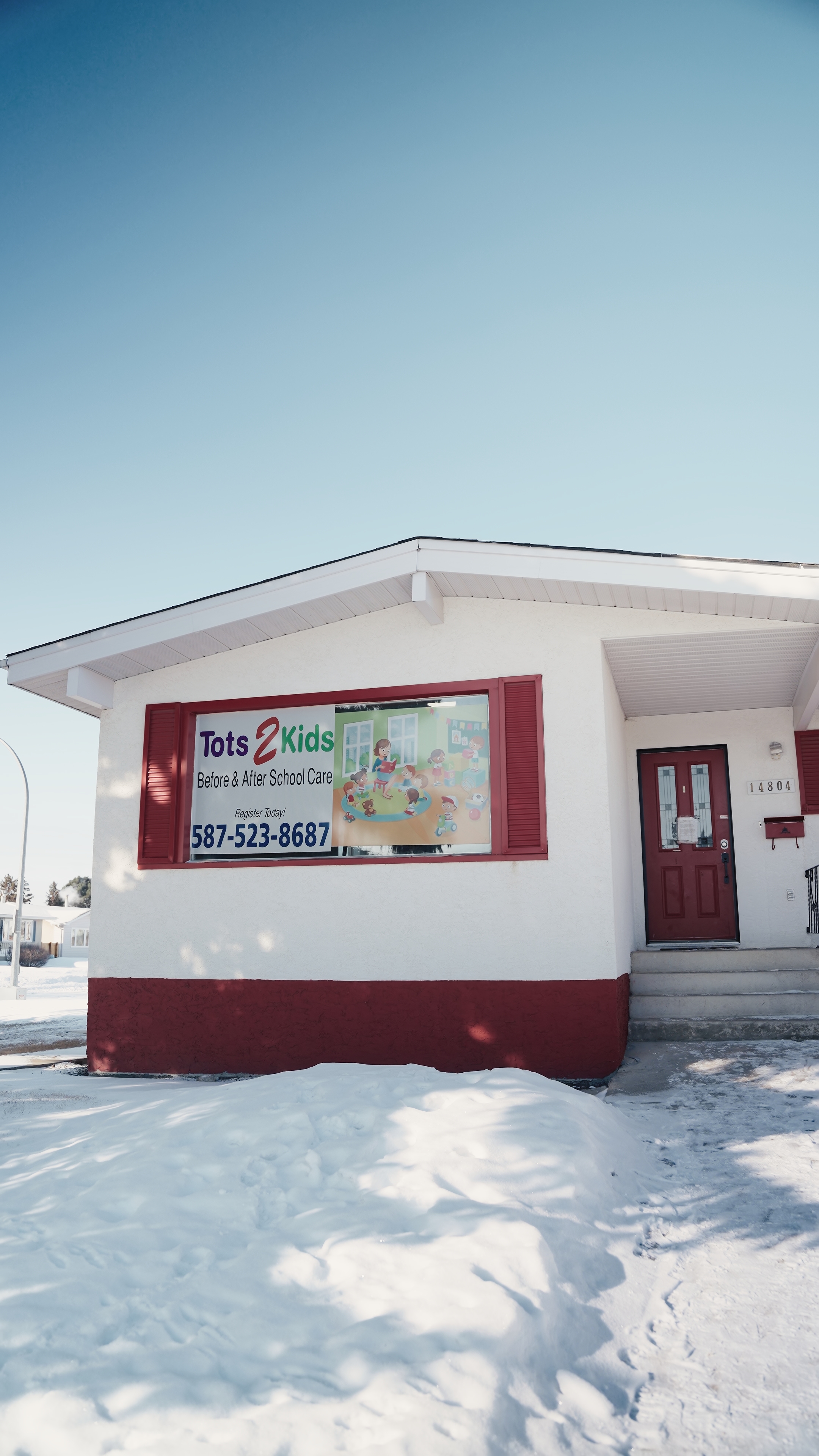 Tots 2 Kids building exterior at 14804 78 Street Edmonton
