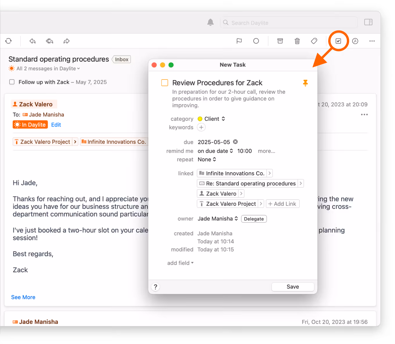 Create task