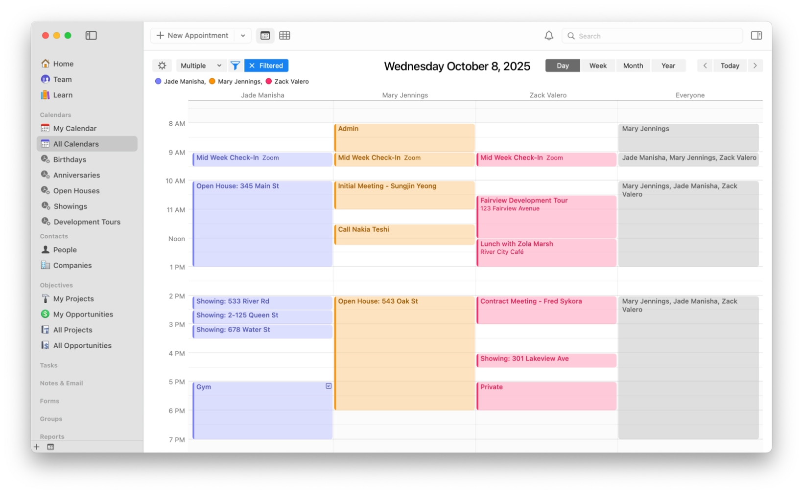 Control calendar
