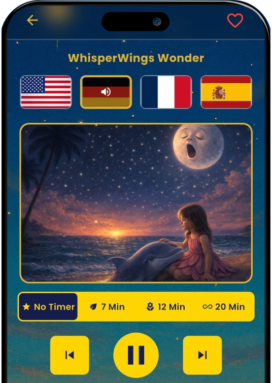WhisperWings App on Phone