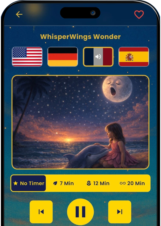 WhisperWings App on Phone