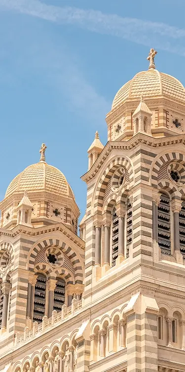 Soléo Prado, Cathédrale de la Major à Marseille, site emblématique accessible depuis le quartier Prado.