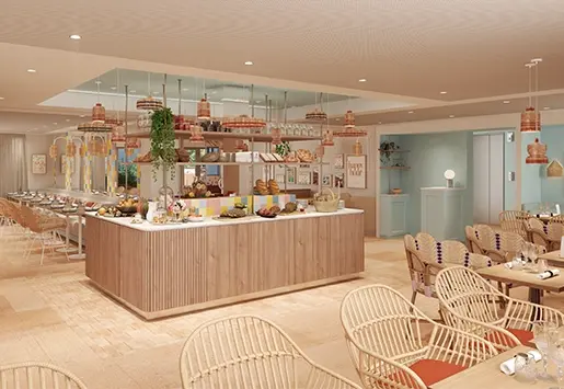 Soléo Prado, breakfast room in Marseille, friendly space in the Prado district near Place Castellane.