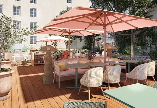 hôtel avec terrasse à Marseille adapté aux groupes et aux professionnels