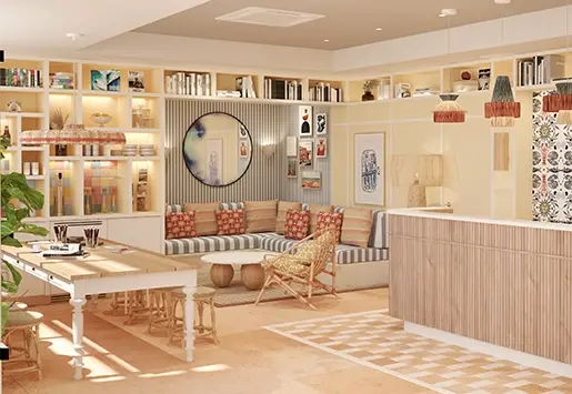 hôtel avec espace de travail