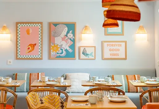 Soléo Prado, salle de petit déjeuner à Marseille, espace convivial dans le quartier Prado près de la place Castellane.
