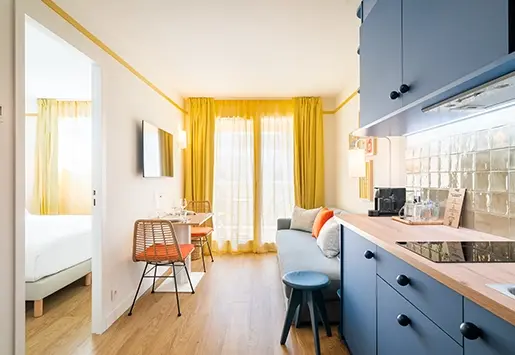 Appartement avec cuisine et chambre séparée à Marseille pour location courte ou longue durée