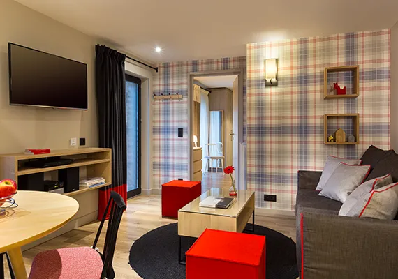 Appartement Le Nid D'Aigle salon heliopic chamonix mont-blanc