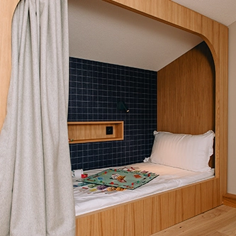 lit enfant chambre heliopic Chamonix Mont-Blanc