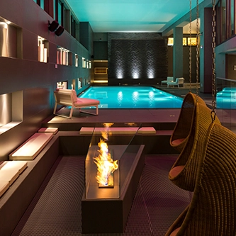 espace bien-être dans l'hôtel heliopic Chamonix Mont-Blanc