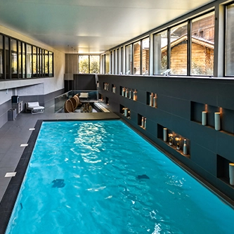 espace bien-être piscine heliopic Chamonix Mont-Blanc