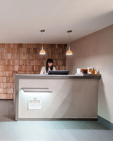 NUXE reception hotel heliopic chamonix mont-blanc