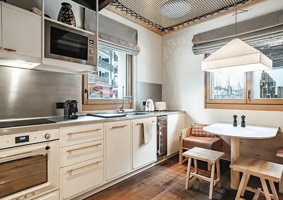 Appartement Isabella photo cuisine heliopic chamonix mont-blanc